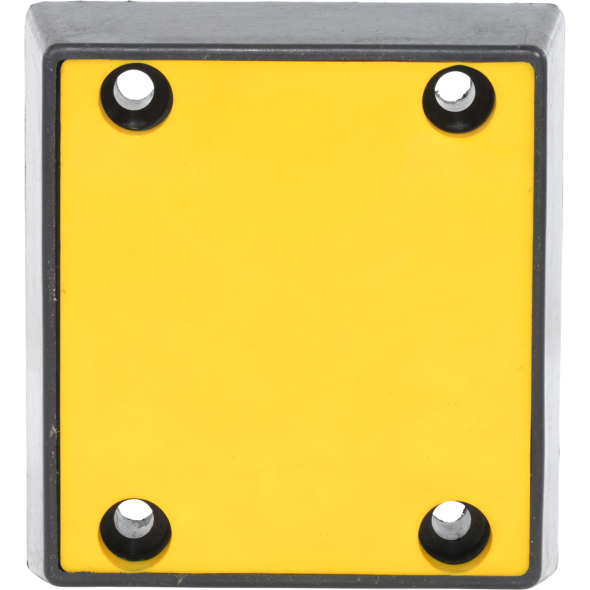 Vestil Plastic-Faced Molded Rubber Bumper - 13in.L x 12in.W x 4in.H, Fiber-Reinforced, Model# B-1213-4PF